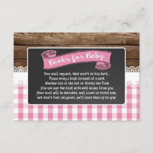 Carte D'accompagnement Baby Q Books for Baby Card - Lt Pink
