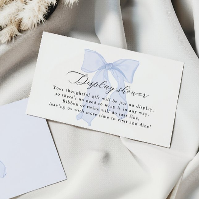 Carte D'accompagnement Baby shower à mâchoires bleu douche (Créateur téléchargé)