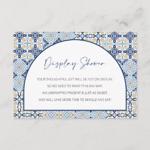 Carte D'accompagnement Baby Shower Affichage, Baby Shower Capri, Thème It