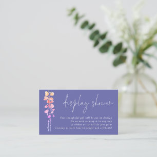 Carte D'accompagnement Baby Shower Affichage d'écriture Eucalyptus Perven
