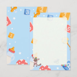 Carte D'accompagnement Baby shower Akili et moi