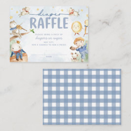Carte D'accompagnement Baby Shower avec thème Comptine Diaper Raffle