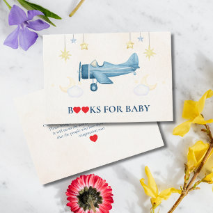 Carte D'accompagnement Baby Shower Avion Fantaisiste Bienvenue Bébé Garço