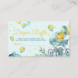 Carte D'accompagnement Baby shower Bleu au frai