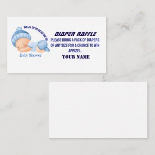 Carte D'accompagnement Baby shower bleu, Bébé Garçon Douche
