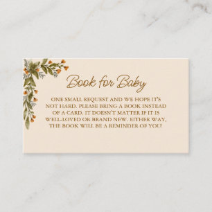 Carte D'accompagnement Baby Shower Bohème Rustique d'Automne
