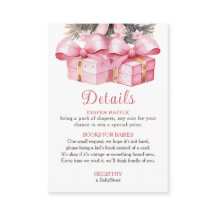 Baby Shower Cadeau de Noël Rose