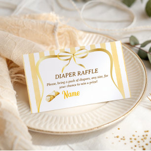 Carte D'accompagnement Baby Shower Cannoli Diaper Baby au Thème Italien R