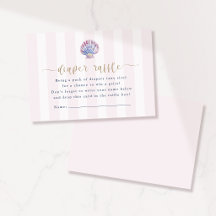 Baby Shower Carton de tombola de couches Sea You S
