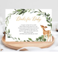 Baby shower cerf or vert demande d'insertion