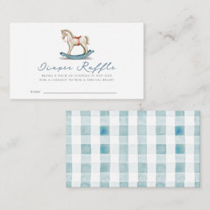 Carte D'accompagnement Baby shower Cheval à rocher Déchets Raffle Ticeket