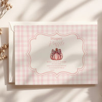 Baby shower Citrouille rose béquille  béquille