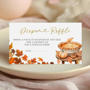Carte D'accompagnement Baby Shower Couches Bébé Thème Automne