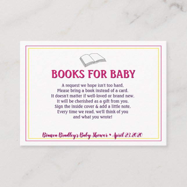 Carte D'accompagnement Baby shower d'aquarelle Fleur sauvage de demande d (Devant)