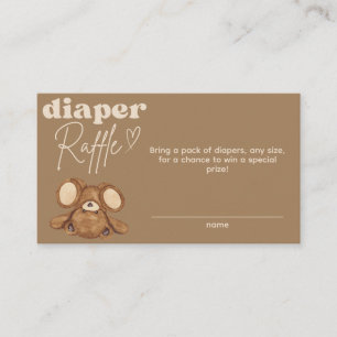 Carte D'accompagnement Baby shower d'attente rapide moderne Raffin de cou