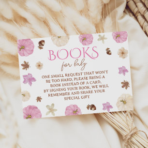 Carte D'accompagnement Baby shower d'automne de Citrouille de demande de 