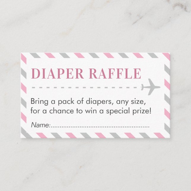 Carte D'accompagnement Baby shower de billet de rabat de la couche de voy (Devant)