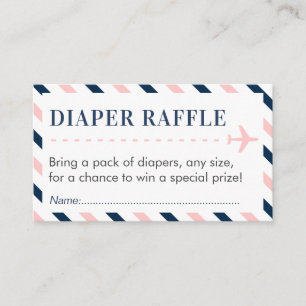 Carte D'accompagnement Baby shower de billet de voyage de la couche de vo
