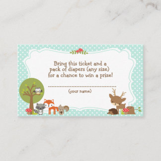 Carte D'accompagnement Baby shower de bois Moissonneuse Billet raffe bleu