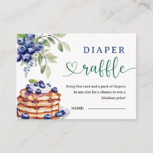 Carte D'accompagnement Baby shower de brunch au bleuet au crêpe Raffle au