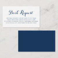 Baby shower de calligraphie moderne bleue Demande