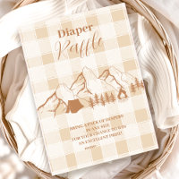 Baby shower de camping neutre Diapper Raffle