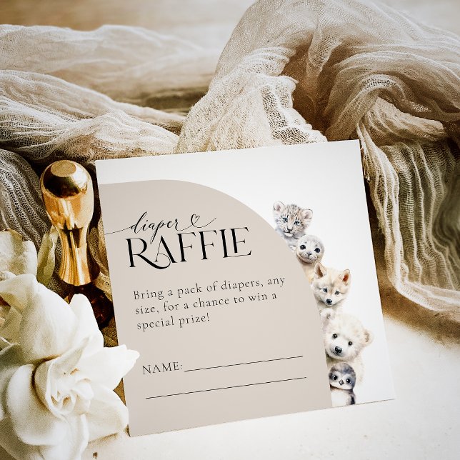 Carte D'accompagnement Baby shower de carafe de couches pour animaux d'hi (Créateur téléchargé)