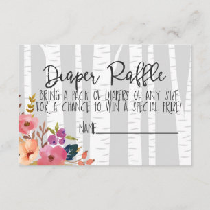 Carte D'accompagnement Baby shower de chevreuils et renards