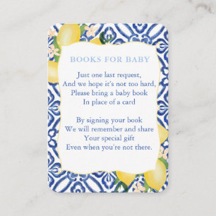 Carte D'accompagnement Baby shower De Citrons Pour Garçon Apportez Une Bi