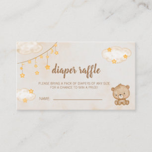 Carte D'accompagnement Baby shower de couche Brown mignonne