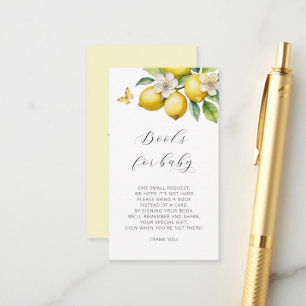 Carte D'accompagnement Baby shower de demande de carnet d'aquarelles Citr