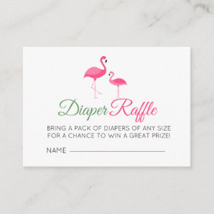 Carte D'accompagnement Baby shower de Flamant rose  rose