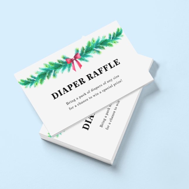 Carte D'accompagnement Baby shower de jauge de Noël hiver (Créateur téléchargé)