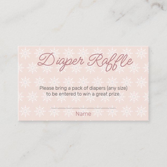 Carte D'accompagnement Baby shower de la fille de chaudière à neige (Devant)