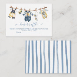 Carte D'accompagnement Baby shower de la voile Clothesline Déchets Raffle