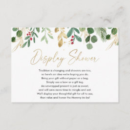 Carte D'accompagnement Baby shower de Noël