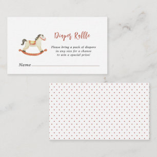 Carte D'accompagnement Baby shower de Noël Déchets Raffle