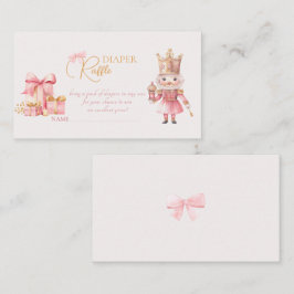 Carte D'accompagnement Baby shower de Noël Nutcracker Diaper Raffle