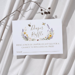 Carte D'accompagnement Baby Shower de notre petit amour Diaper Raffle