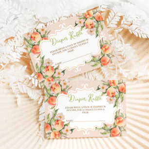 Carte D'accompagnement Baby shower de pêche florale au chapeau