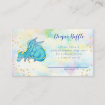 Baby shower de rousseur de couches Dragon Bleu Gar