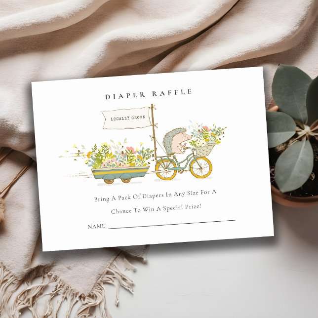 Carte D'accompagnement Baby shower de rousseur de hérisson cultivé locale (Créateur téléchargé)