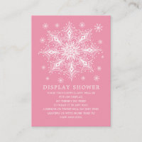 Baby shower d'hiver Little Snowflake Affichage Dou
