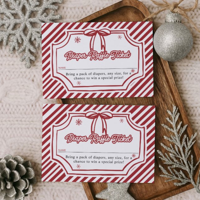 Carte D'accompagnement Baby Shower Diaper Raffle Ticket (Créateur téléchargé)
