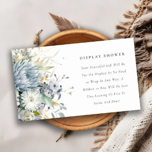Carte D'accompagnement Baby shower Douche à écran floral souple