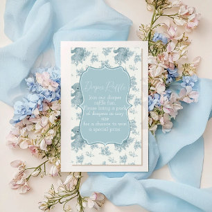 Carte D'accompagnement Baby shower d'ours et de lapin en toile française