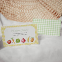 Baby shower du socle de fruits végétables du march