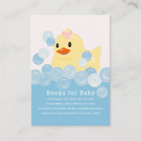 Baby shower en caoutchouc Ducky Girl rose demande