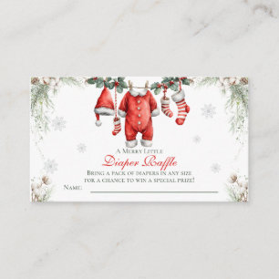 Carte D'accompagnement Baby Shower Fête de Bébé Tirage au Sort de Couches