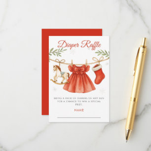 Carte D'accompagnement Baby Shower Fête de Noël Ligne de vêtements Tirage